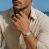 Bracelet personnalise homme gourmette acier a graver