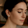 Pendientes de plata con pentáculos de estrella punk para hombre y mujer
