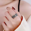 Men's Sterling Silver Eye of Providence Open Signet Ring