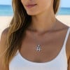 Pendentif homme Collier argent zodiaque Poissons