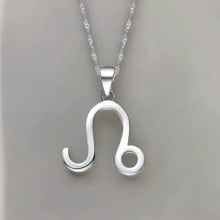 Collier Zodiaque Lion en Argent 925 pour Homme – Puissance solaire et symbole astrologique
