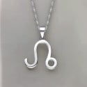 Collar del Zodiaco Leo en Plata de Ley 925 para Hombre – Fuerza solar y símbolo astrológico