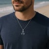 Pendentif homme Collier argent zodiaque Lion