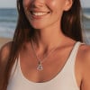 Collana da uomo in argento zodiaco Bilancia con ciondolo