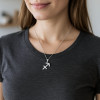 Pendentif homme Collier argent zodiaque Sagittaire