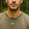 Pendentif homme Collier argent zodiaque Sagittaire