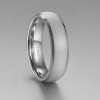 Bague mariage personnalisable Tungstene aspect sable