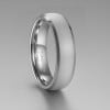M Bague mariage personnalisable Tungstene aspect sable