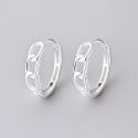 925 silver hoop earrings chain style