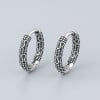 Boucles d'oreille argent Bali homme femme creoles hoop