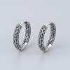 Boucles d'oreille argent Bali homme femme creoles hoop