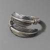 Anillo de plata abierto ajustable martillado (Dupliqué)