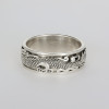 Bague argent anneau homme dragon tournant anti-stress