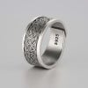 Bague argent ouverte homme motif celtique