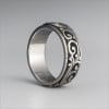 Bague anneau argent homme anti stresse tournant motif celtique