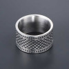 Men's steel ring with Celtic motif