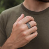 Bague argent ouverte celtique