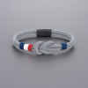 Bleu Bracelet corde millet noeud marin