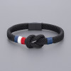 Bleu Bracelet corde millet noeud marin