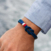 Bleu Bracelet corde millet noeud marin