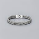Herenarmband van zwart gecoat roestvrij staal