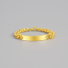 M Bracelet personnalise homme gourmette acier chaine a graver