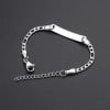 Bracelet personnalise enfant gourmette acier chaine gravure personnaliser