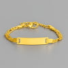 Bracelet personnalise enfant gourmette acier chaine gravure personnaliser