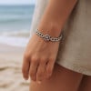 Bracelet homme chaine acier gouvernail