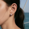Boucles d'oreilles clous argent étoile