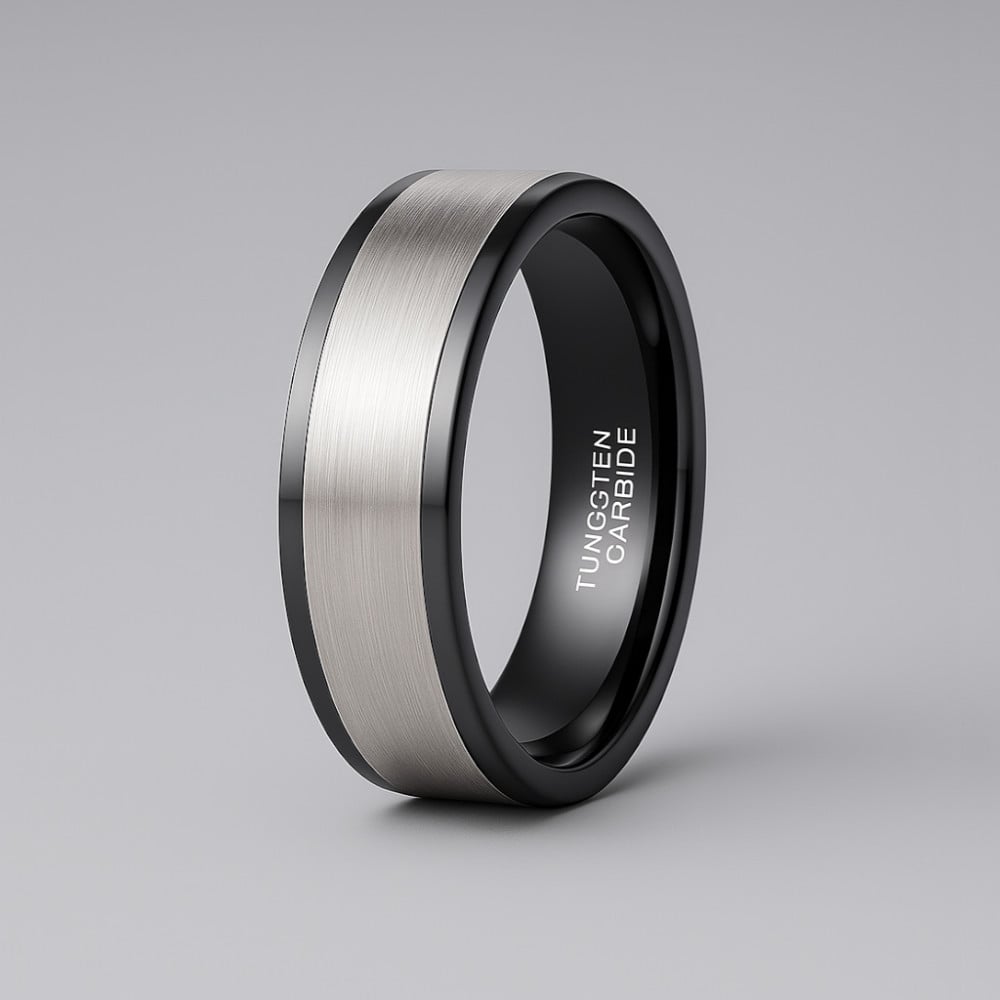 Bague Religieuse Ancienne Homxi Anneau Homme Tungstene