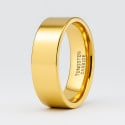 Customizable Tungsten Wedding Band – Mirror Polish Finish, Available in 3 Colors