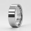 Anello Personalizzato Fede Nuziale Piatta Tungsteno Lucidato a Specchio