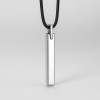 Men's Polished Bar Tungsten custom engraving Pendant