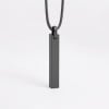 Colgante de barra de tungsteno personalizado para hombre con acabado pulido espejo