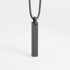 N Pendentif personnalise homme tungstene barre finition polie miroir