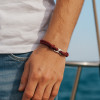B Bracelet corde millet fermoir acier