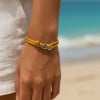 B Bracelet corde millet fermoir acier