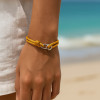 B Bracelet corde millet fermoir acier
