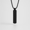 Ciondolo personalizzato per collana con coppia di barre in acciaio