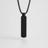 N Pendentif personnalise collier couple barre acier