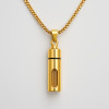 Pendentif personnalise homme collier Acier bar ecrin secret a graver personnaliser