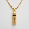 D Pendentif personnalise homme collier Acier bar ecrin secret a graver personnaliser