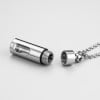 Pendentif personnalise homme collier Acier bar ecrin secret a graver personnaliser