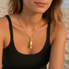 D Pendentif personnalise homme collier Acier bar ecrin secret a graver personnaliser
