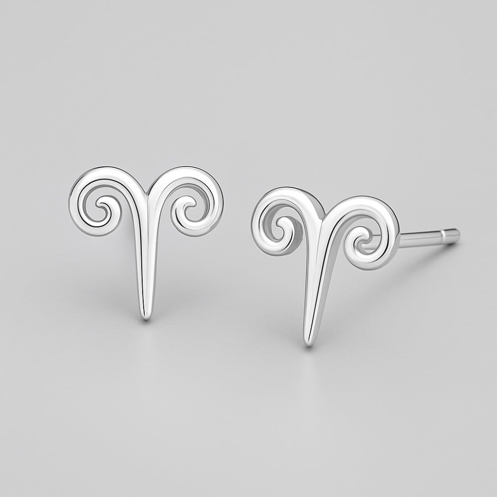Boucles d'oreilles argent 925 Signes du zodiaque Taureau