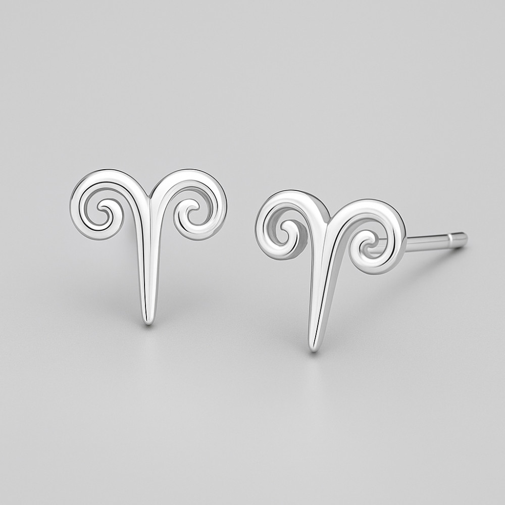 Boucles d'oreilles argent 925 Signes du zodiaque Taureau