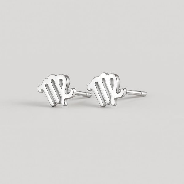 Orecchini in argento 925 segni zodiacali Vergine