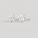 Boucles d'oreilles argent 925 Signes du zodiaque Vierge