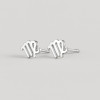 Sterling Silver Stud Earrings Zodiac Virgo